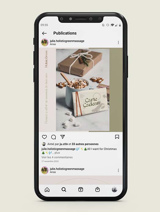 Publication Instagram Holistic green