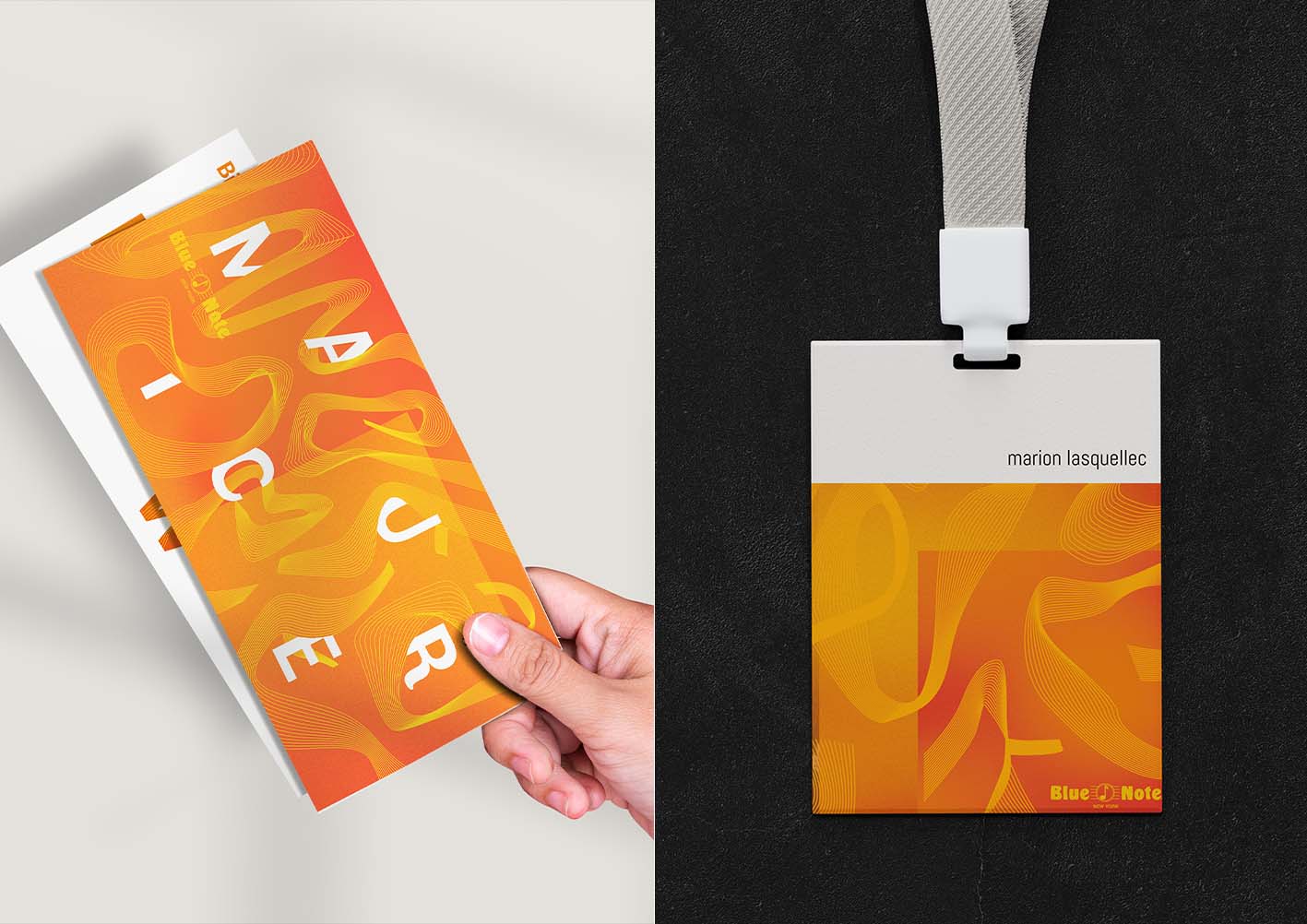PORTFOLIO_INVITATION_BADGE_MOBETTA Invitation et badge Maurice Mobetta Brown