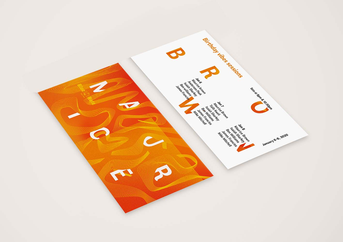 PORTFOLIO_INVITATION_MOBETTA Invitation à l'événement Maurice Mobetta Brown